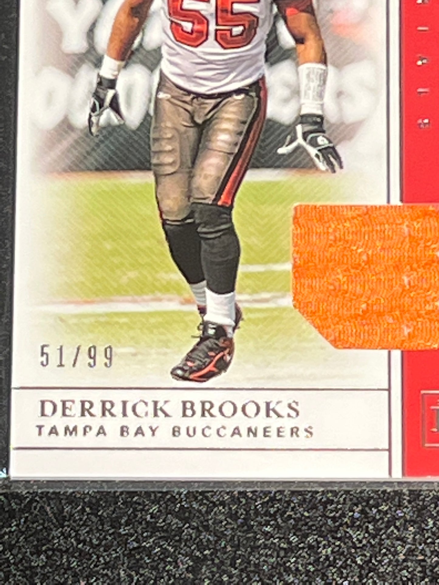 2019 Panini Nat. Treas. DERRICK BROOKS - Patch Card - 51/99 - #CM-96