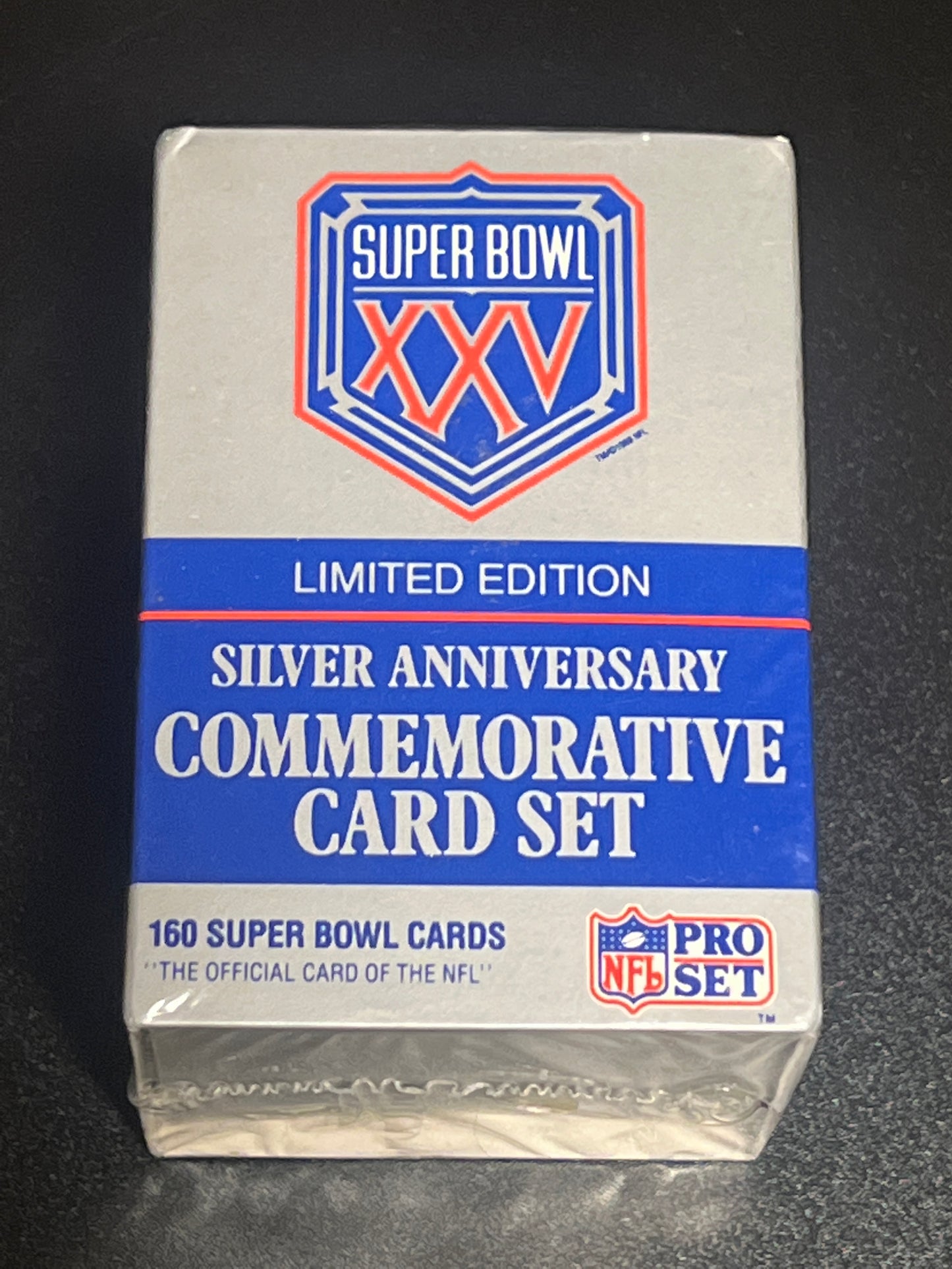 NFL ProSet Super Bowl XXV Limited edition Silver Anniversary Commemorative Card Set