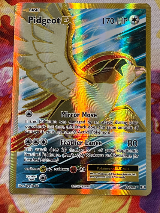 2016 Pokemon Pidgeot EX - Full Art - Ultra Rare - #104