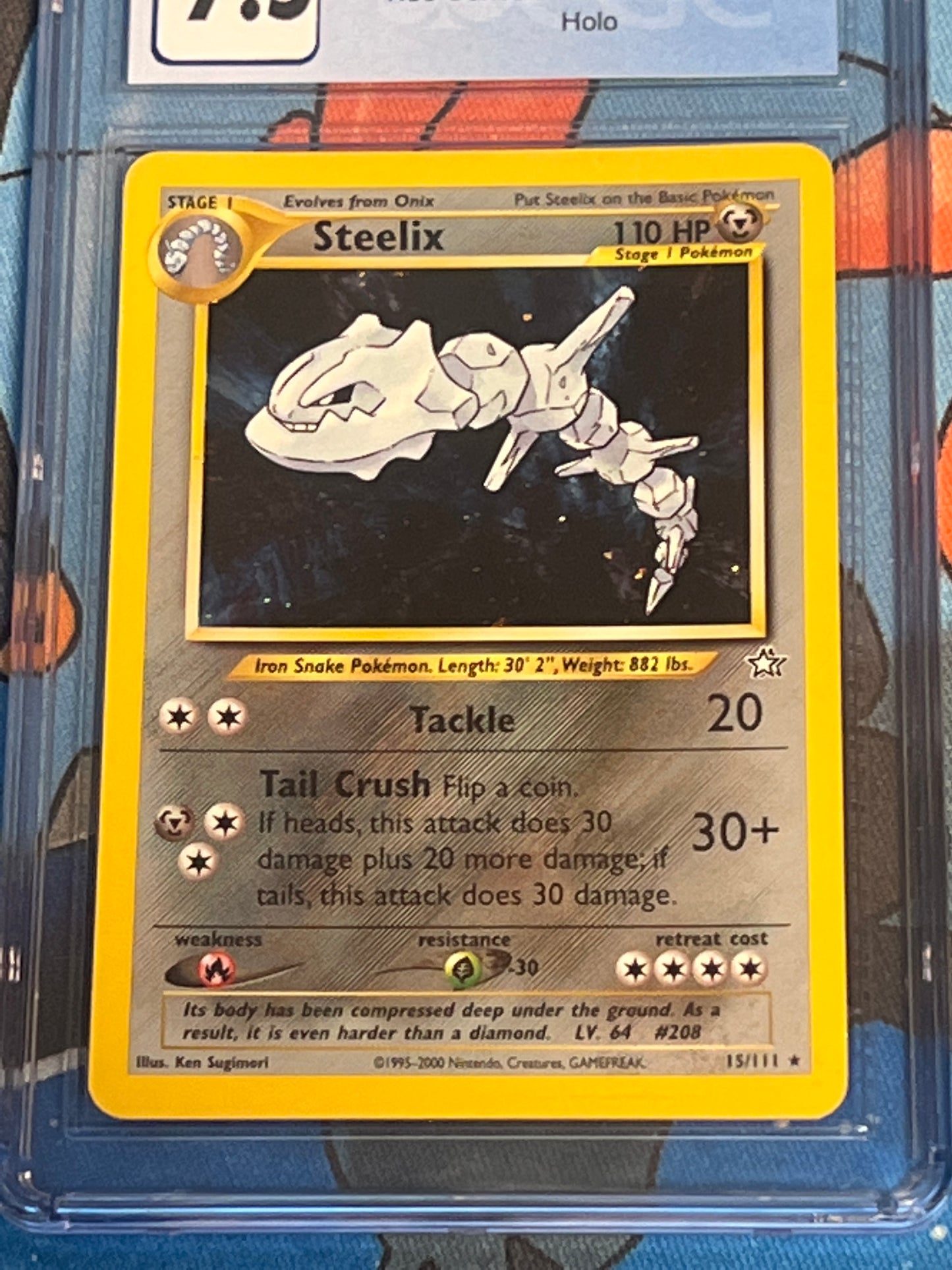 2000 Pokemon Steelix - Holo - Graded CGC 7.5 - #15