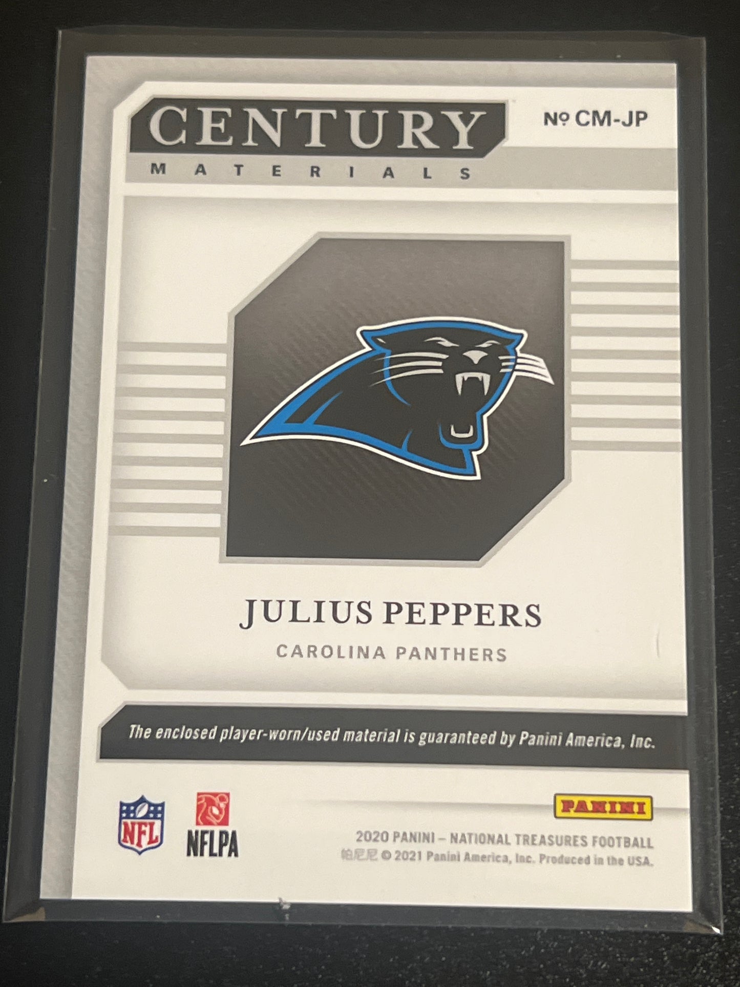 2020 Panini Nat. Treas. JULIUS PEPPERS - Patch Card 99/99 #CM-JP