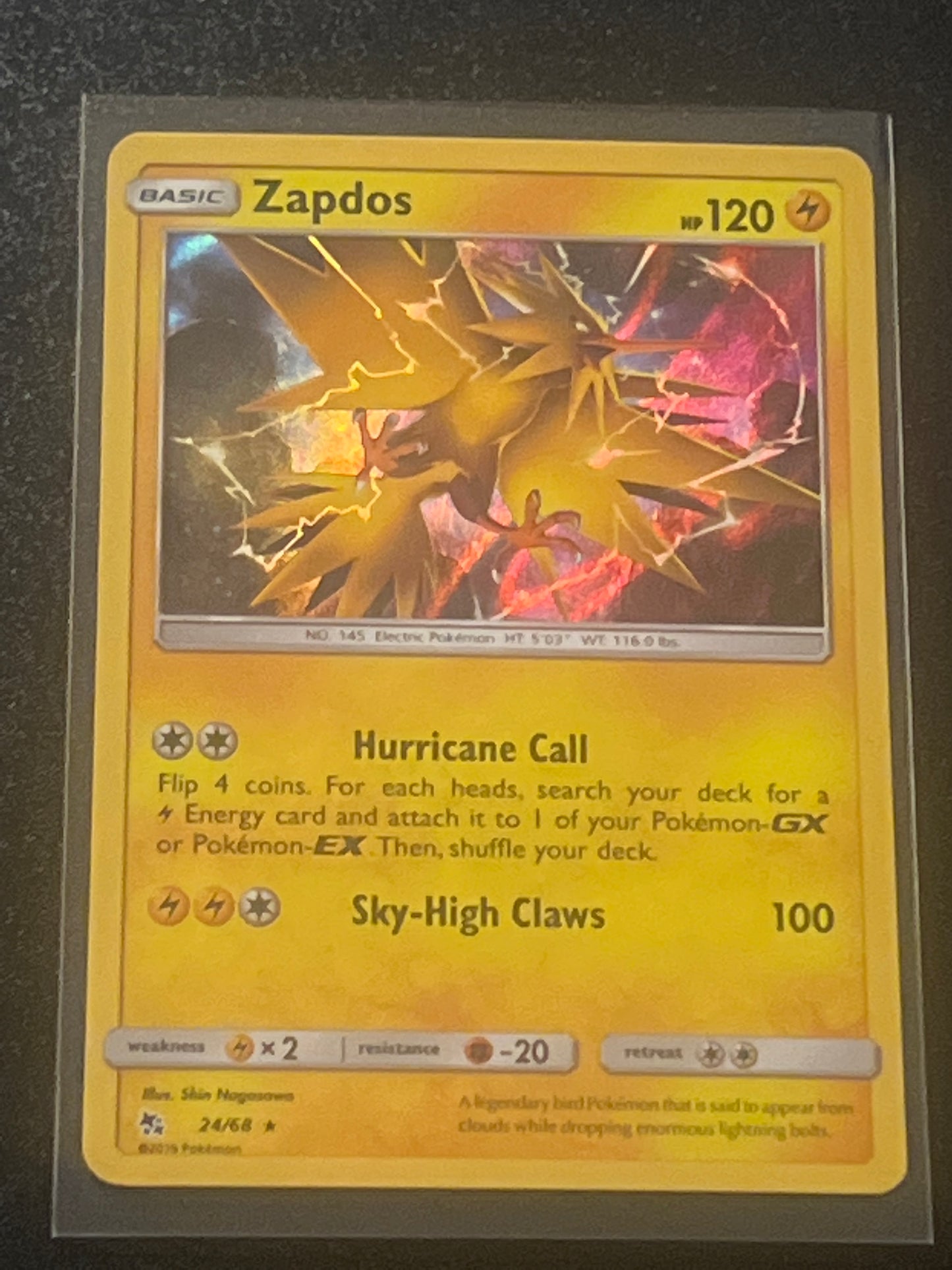 2019 Pokemon ZAPDOS - Holo - #24