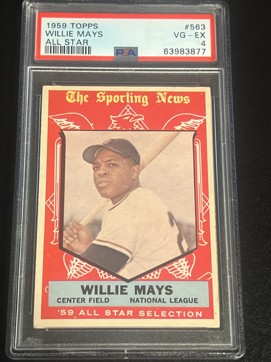 1959 Topps WILLY MAYS - PSA 4 #563