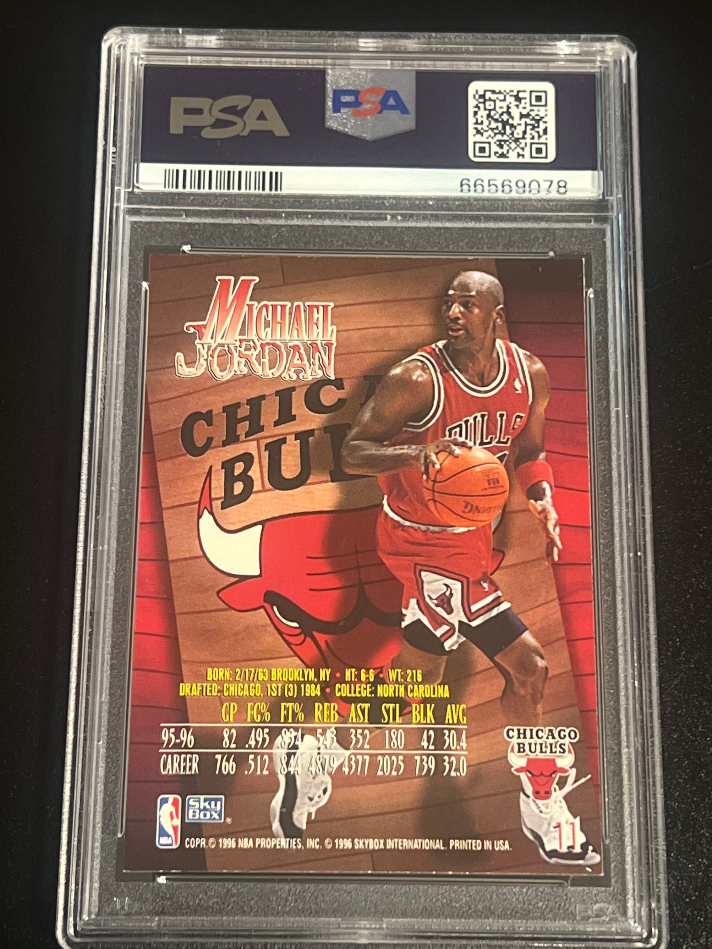 1996 Skybox Z - Force MICHAEL JORDAN - PSA 8 #11