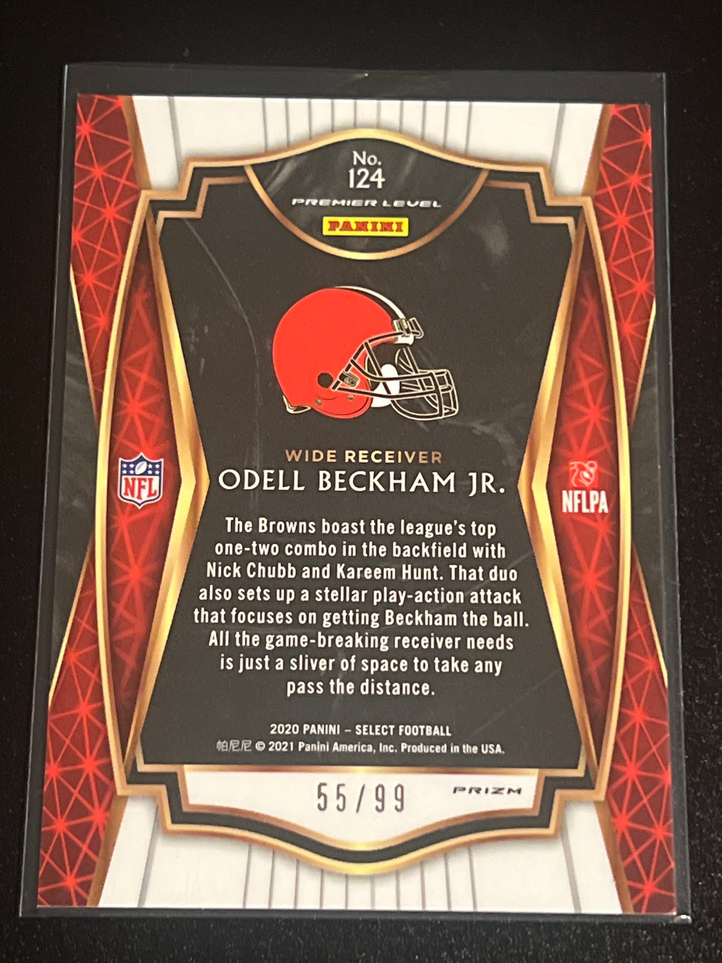 2020 Panini Select ODELL BECKHAM JR. 55/99 #124