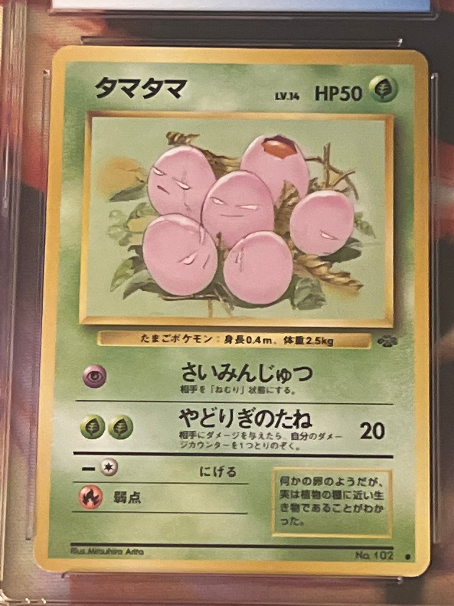 1997 Pokemon Japanese - Exeggcute - Graded CGC 8.5 - #102