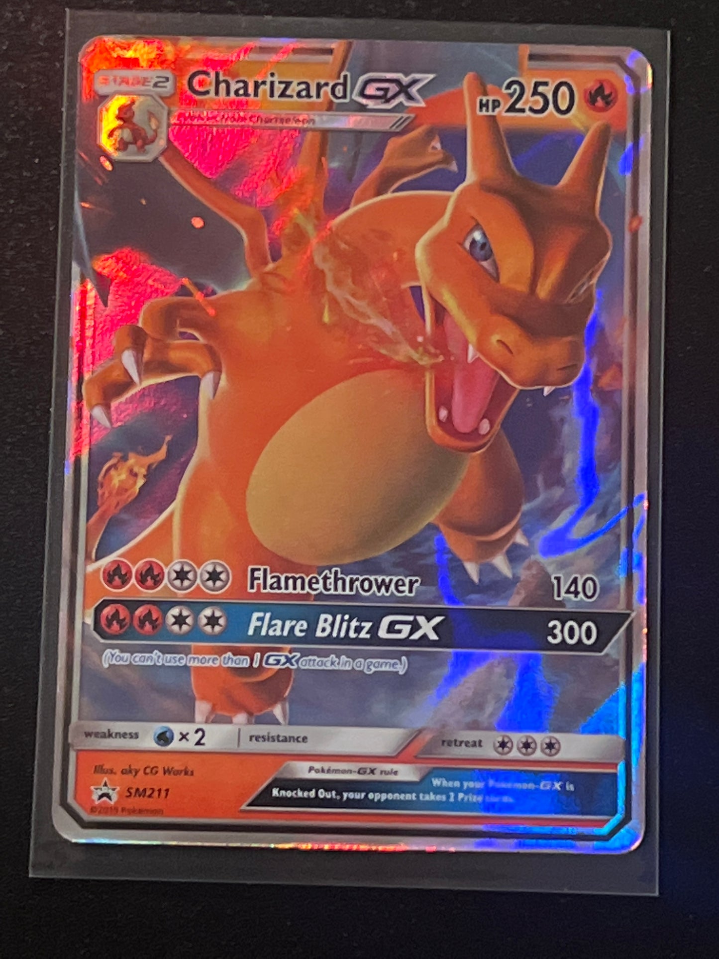 2019 Pokemon CHARIZARD GX  - Holo - #SM211