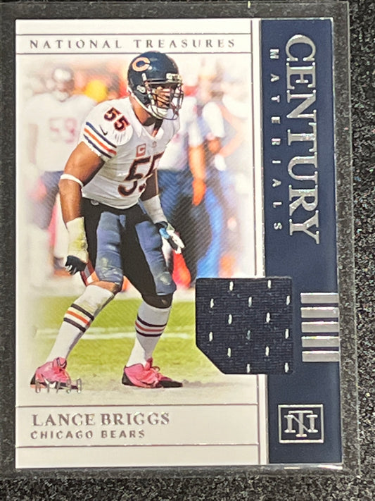 2019 Panini Nat. Treas. LANCE BRIGGS - Patch Card - 67/99 - #CM-28