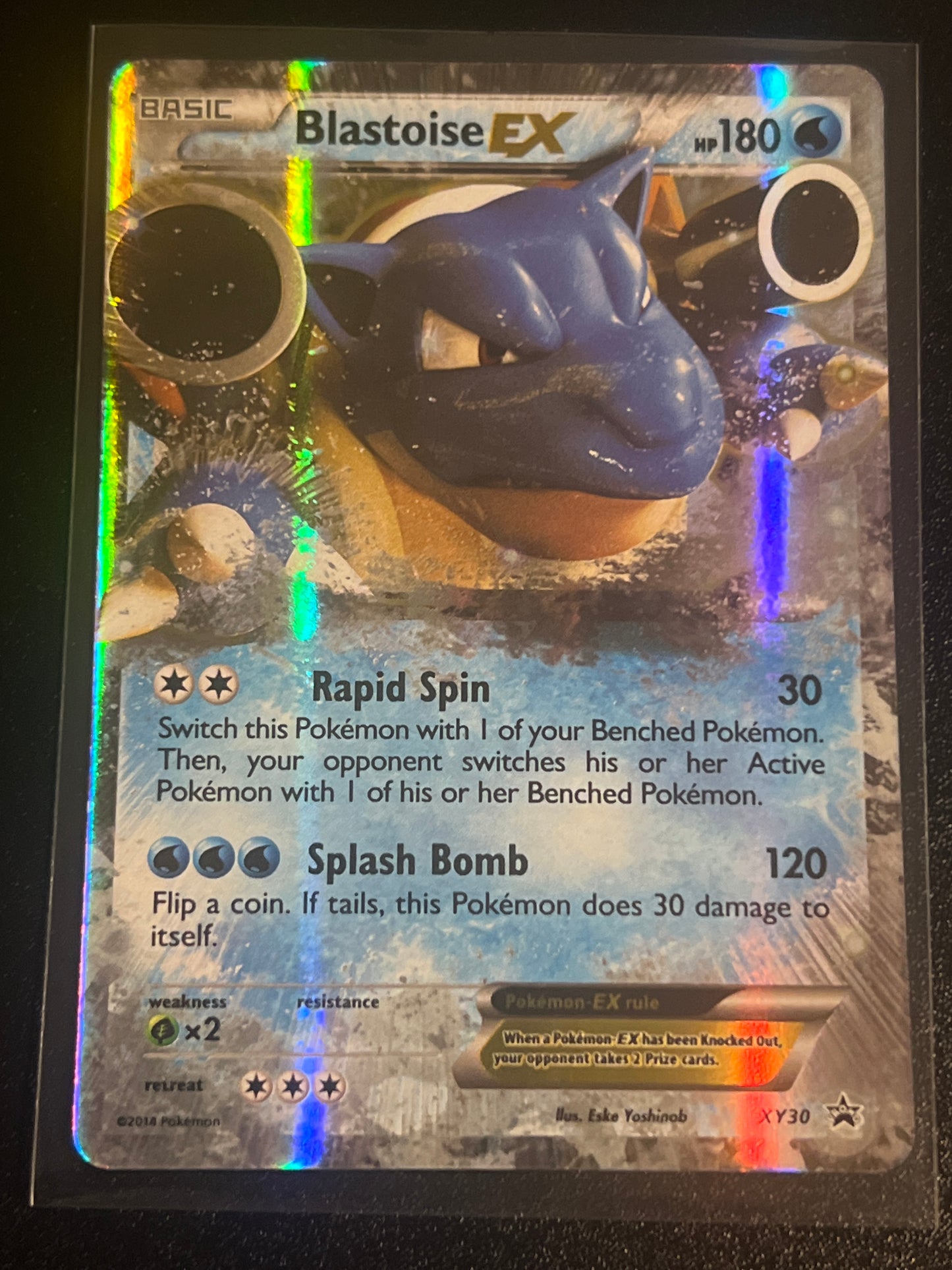 2014 Pokemon BLASTOISE EX - Holo - #XY30