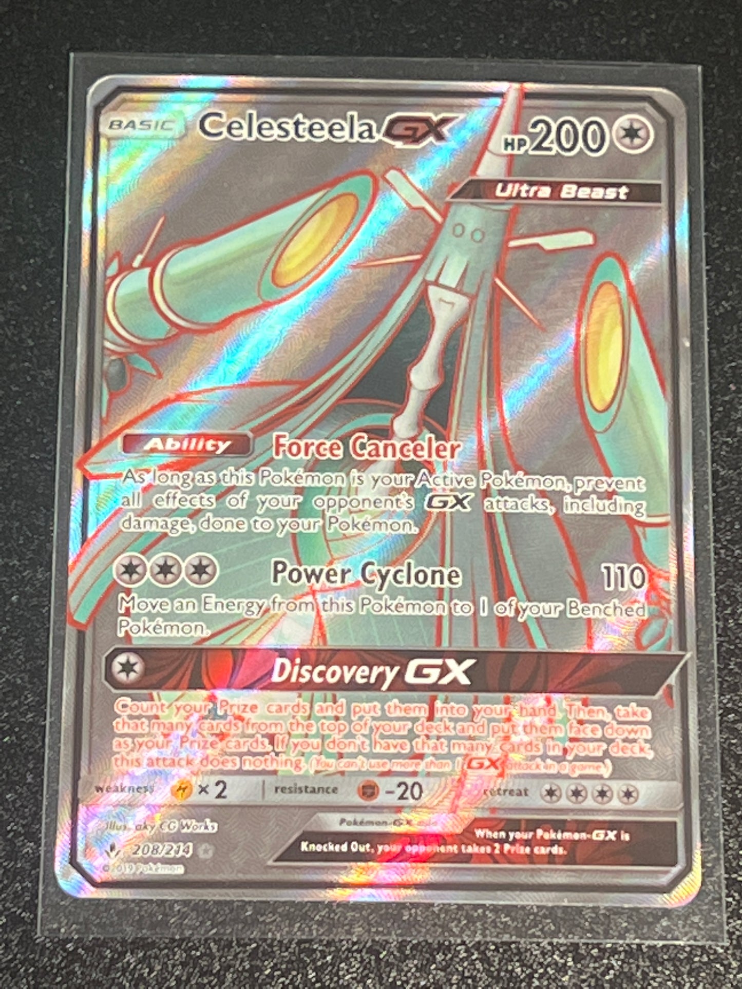 2019 Pokemon CELESTEELA GX - Holo - #208