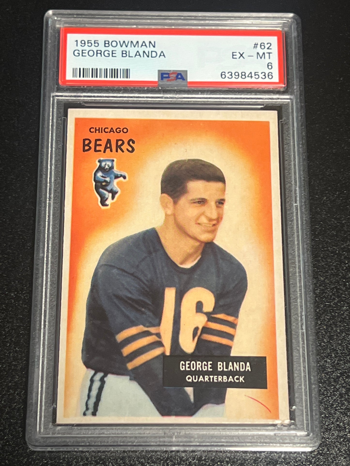 1955 Bowman GEORGE BLANDA - PSA 6