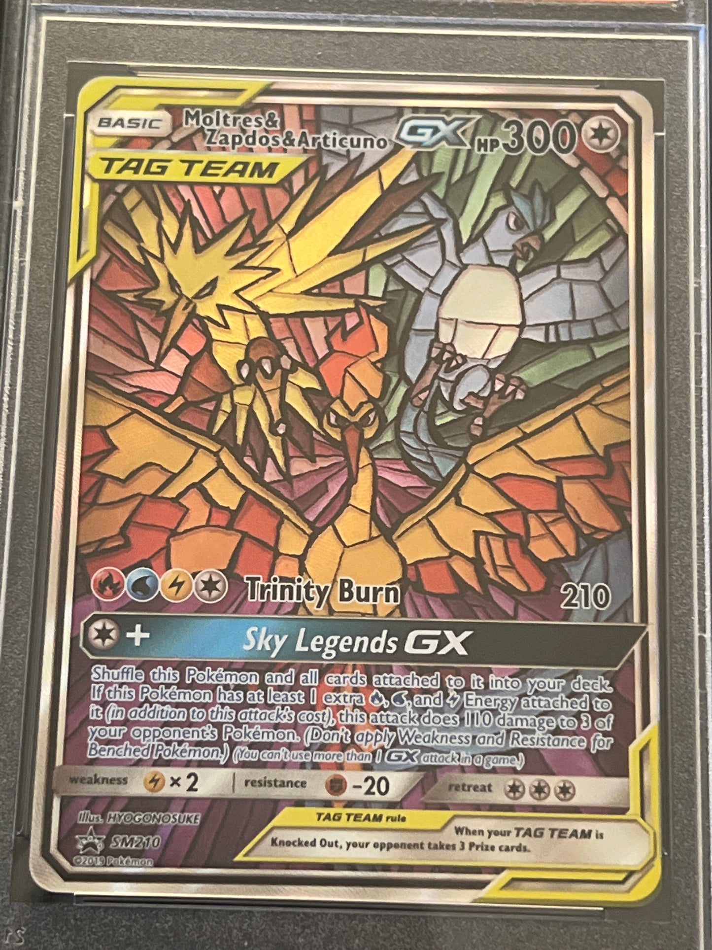 2019 Pokemon (P.M.) SM Black Star MLTRS/ZPDS/ARTCN GX - PSA 9 #SM210