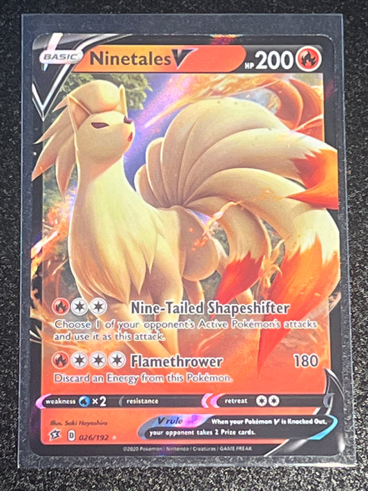 2020 Pokemon Ninetales V - Ultra Rare - #26