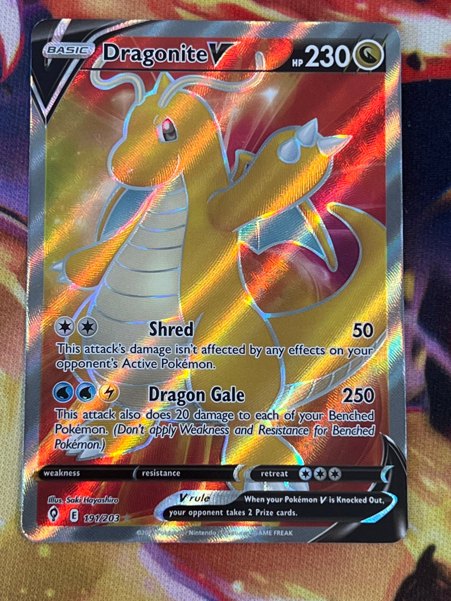 2021 Pokemon Dragonite V - Ultra Rare - #191