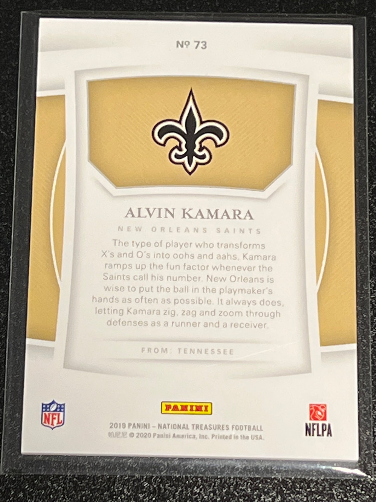 2019 Panini Nat. Treas. ALVIN KAMARA - 13/50 - #73