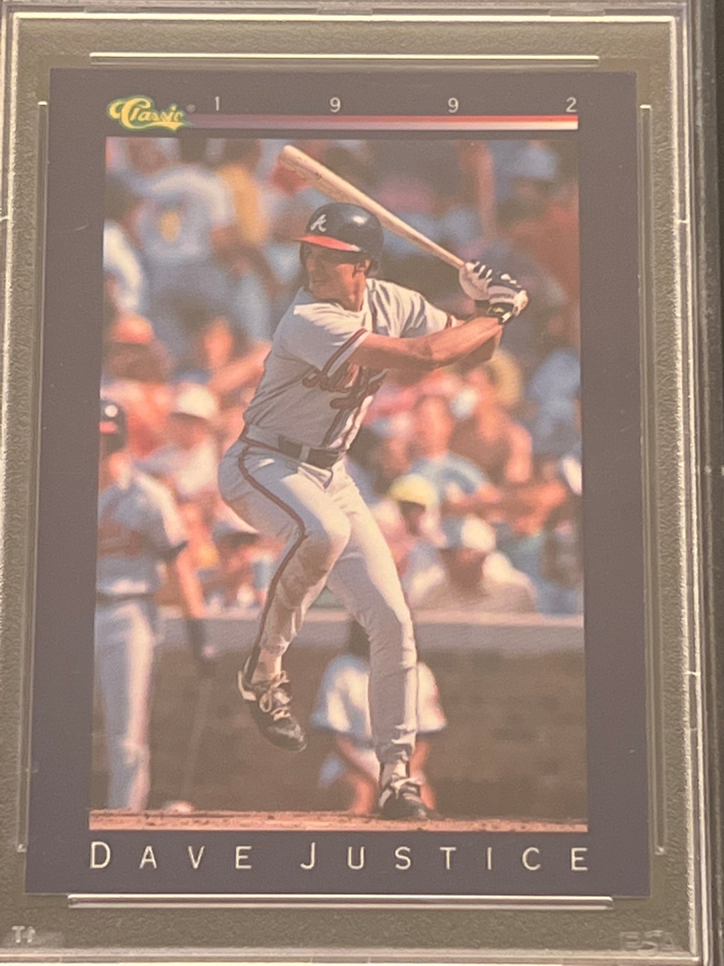 1992 Classic DAVE JUSTICE - #17 - PSA 8 NM-MT