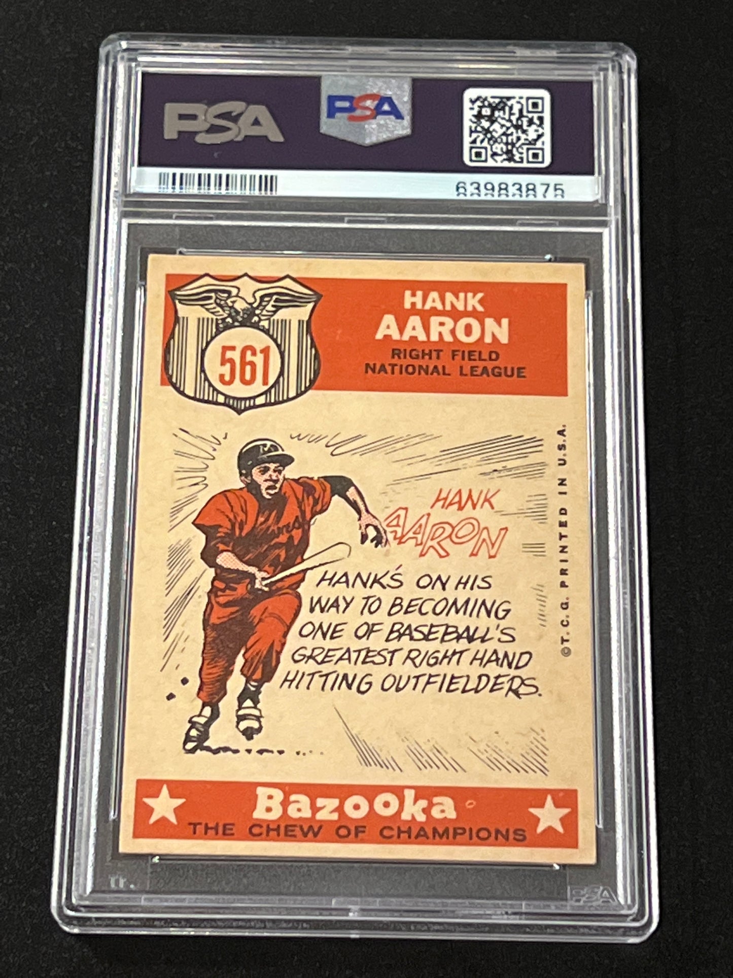 1959 Topps HANK ARRON - PSA 4