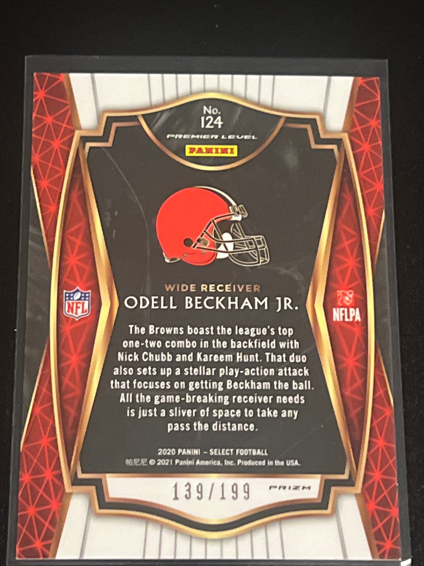 2020 Panini Select ODELL BECKHAM JR. 139/199 #124