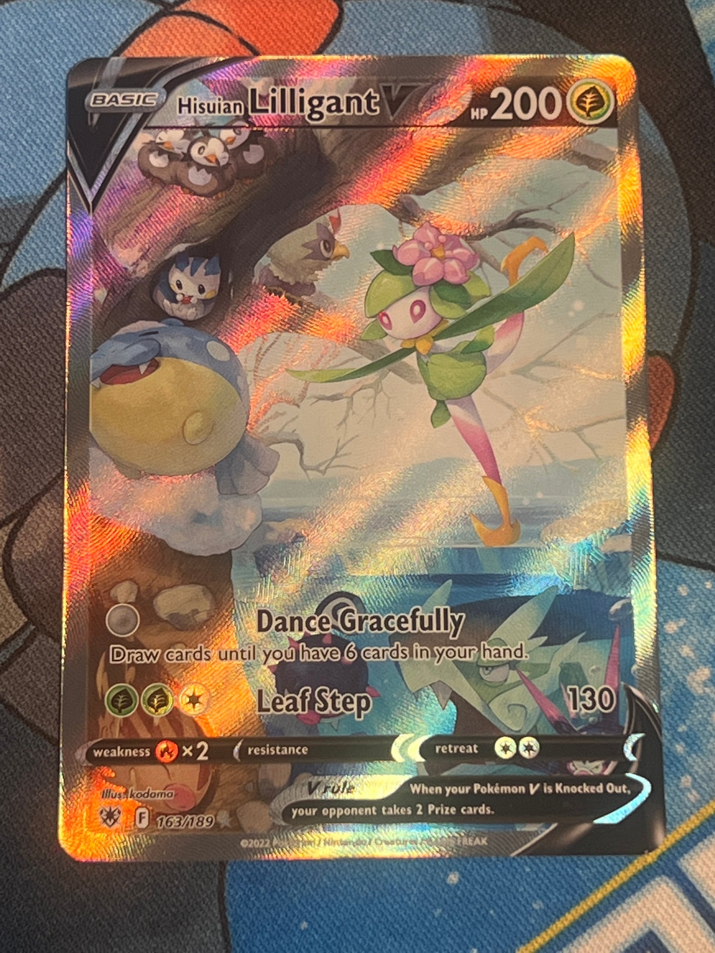 2022 Pokemon Hisuian Lilligant V - Alt Full Art - Ultra Rare - #163