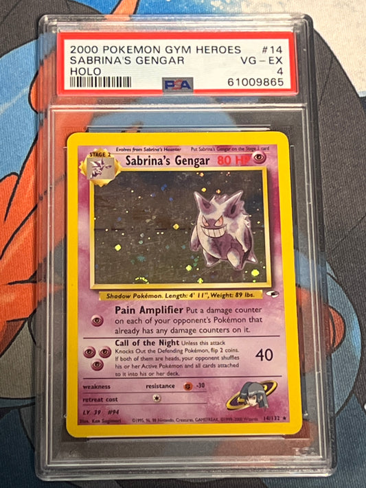 2000 Pokemon Sabrina's Gengar - Holo - Graded PSA 4 - #14