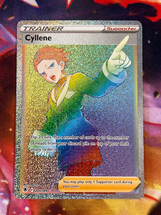 2022 Pokemon Cyllene  - Trainer - Rainbow Secret Rare  Holo - #201