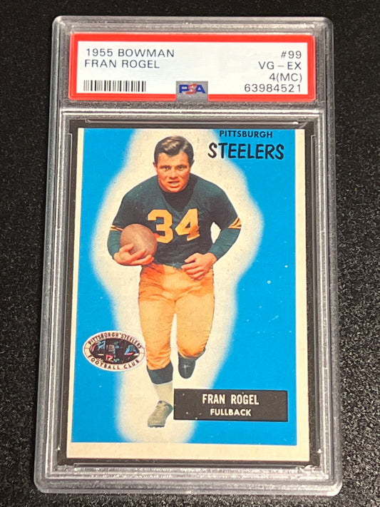 1955 Bowman FRAN ROGEL - #99 - PSA 4