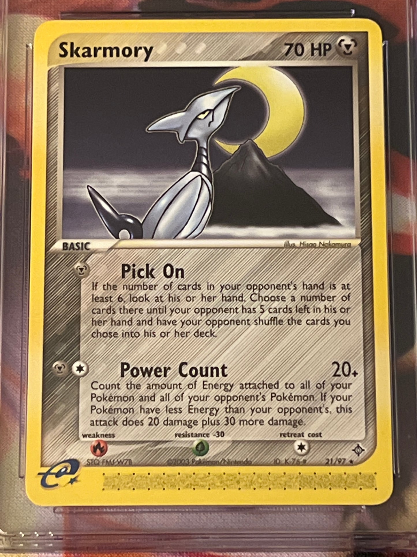 2003 Pokemon - Skarmory - Non-Holo -  Graded CGC 8.5 - #21