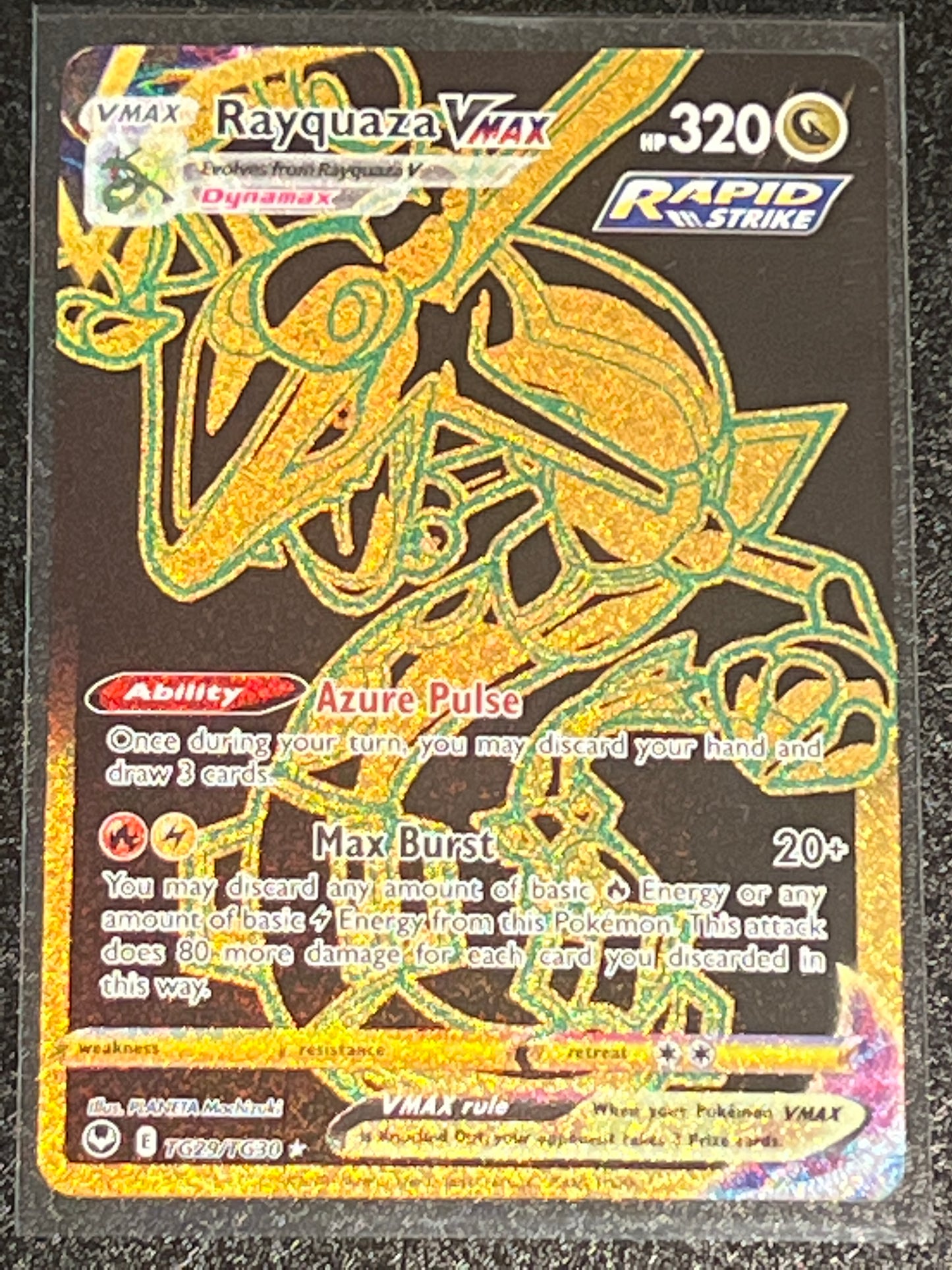 2022 Pokemon Rayquaza Vmax - Secret Rare  - #TG29