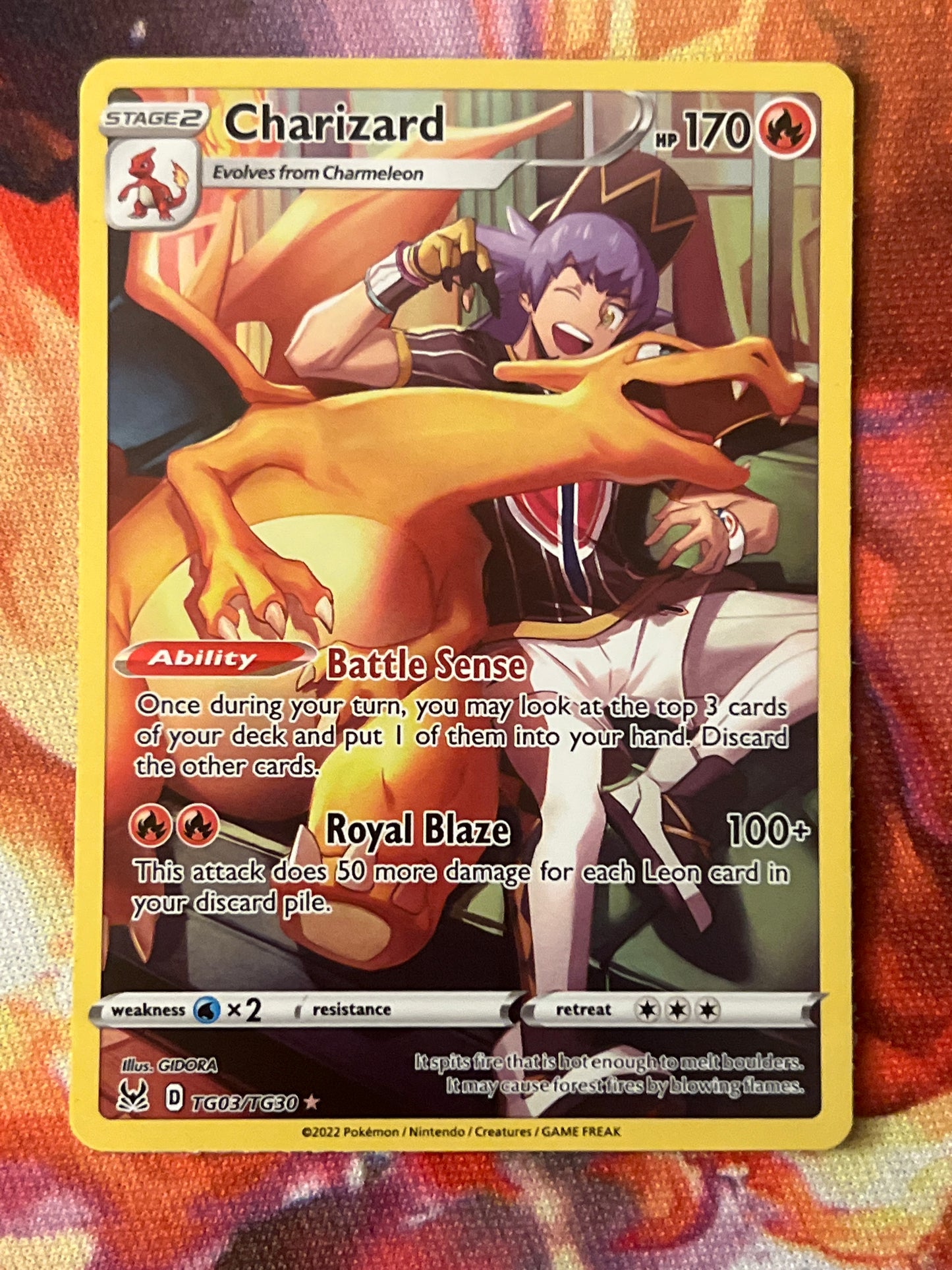 2022 Pokemon Charizard - Trainer Gallery - #TG03