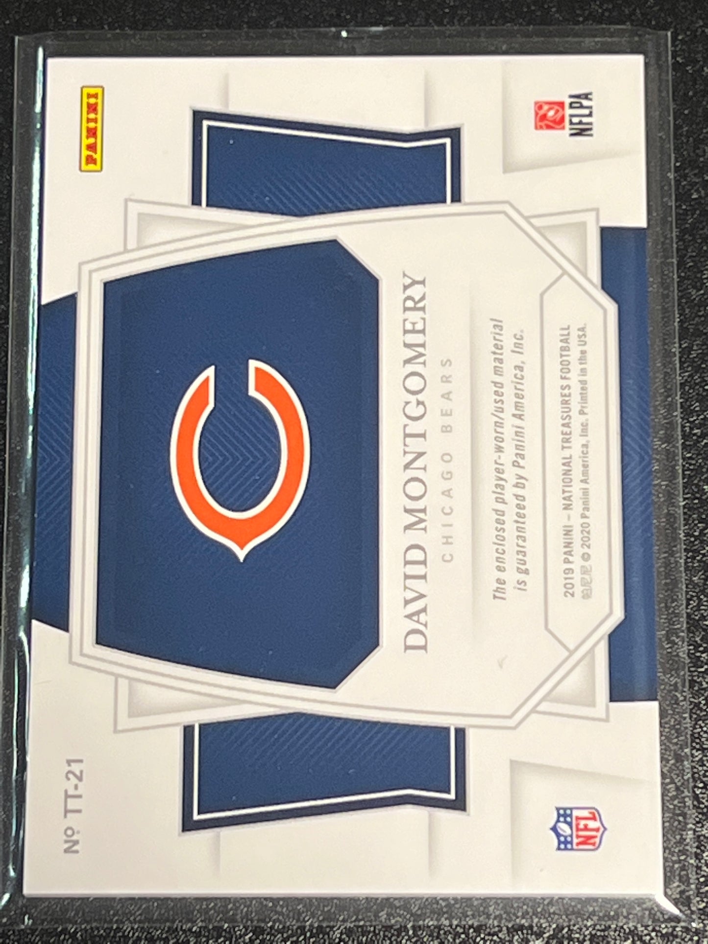 2019 Panini Nat. Treas. DAVID MONTGOMERY - Patch Card - 31/99 -  #TT-21