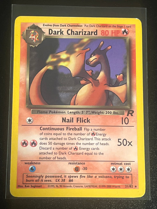 1999-2000 Pokemon DARK CHARIZARD  - Team Rocket - #21