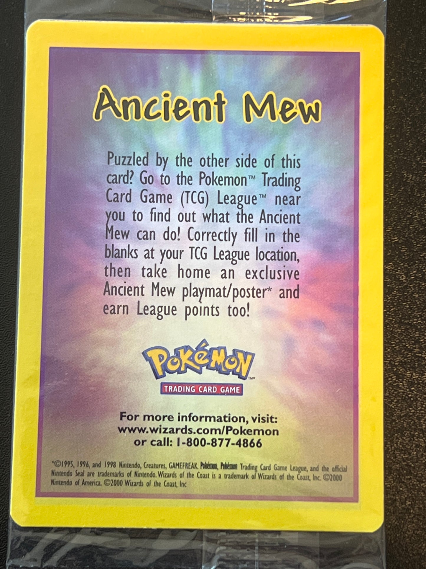 2000 Pokemon Movie - Ancient Mew - Factory Sealed