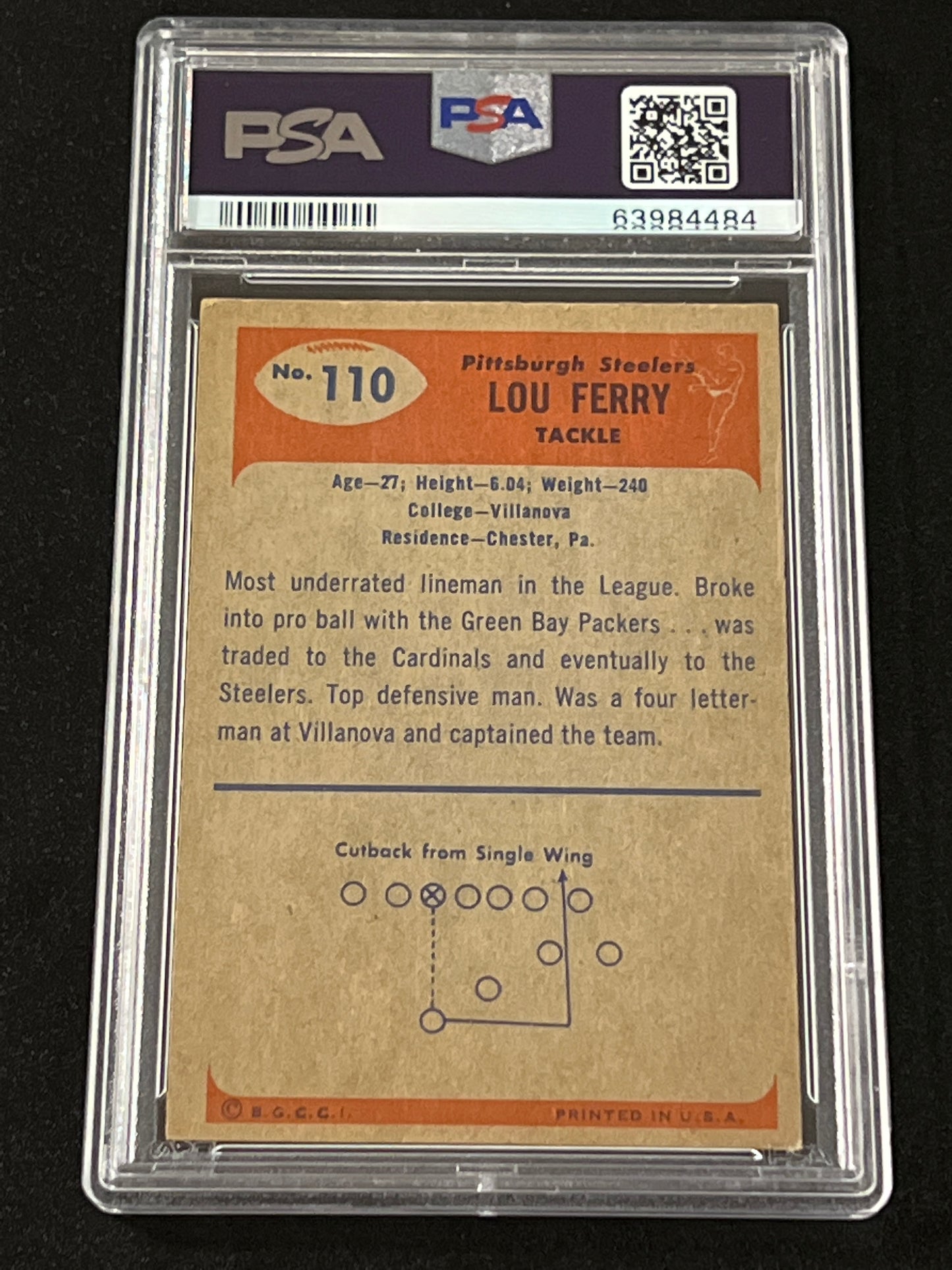 1955 Bowman LOU FERRY - PSA 5