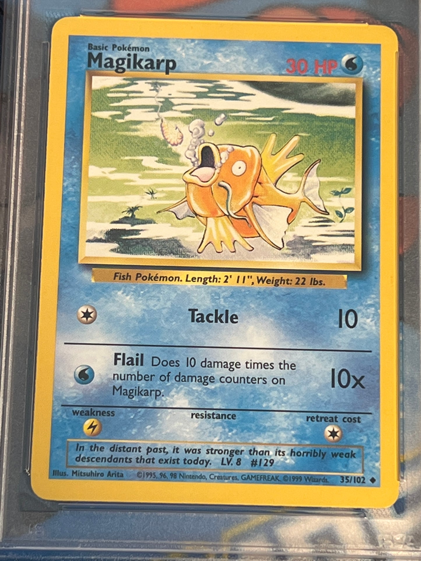 1999 Pokemon Game MAGIKARP - PSA 9 - #35