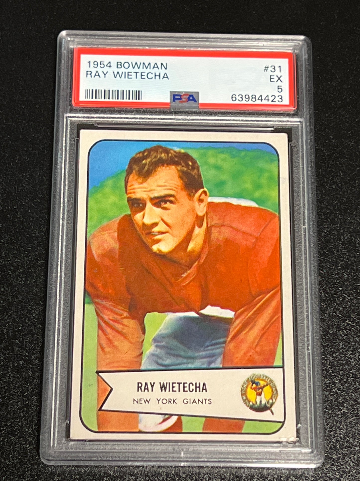 1954 Bowman RAY WIETCHA - RC - #31 - PSA 5