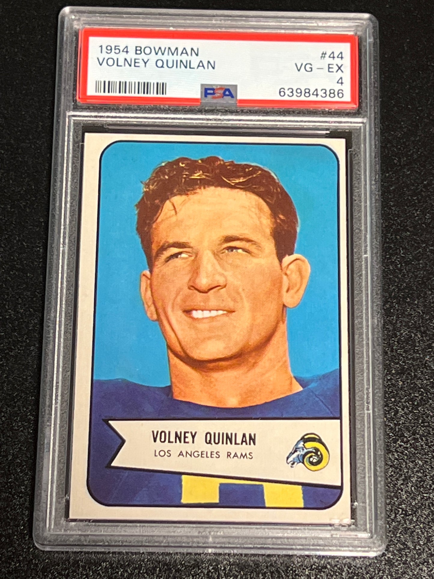 1954 Bowman VOLNEY QUINLAN  - #44 - PSA 4