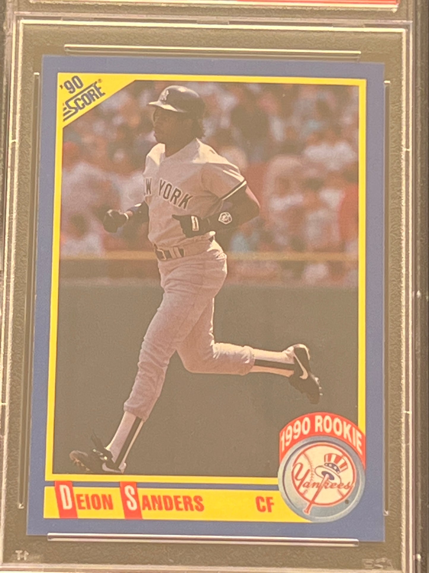 1990 Score DEION SANDERS - #586 - PSA 8 NM-MT