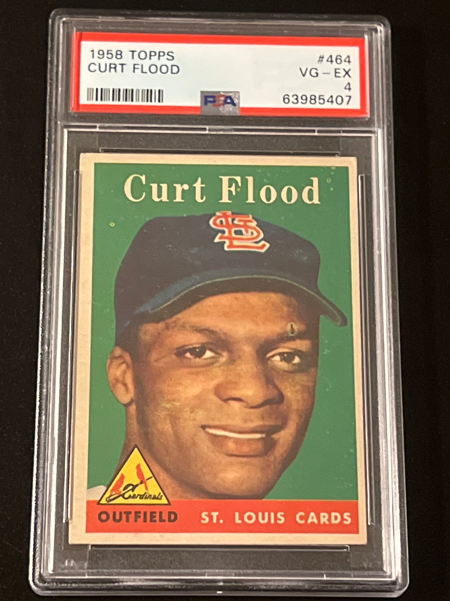 1958 Topps CURT FLOOD - PSA 4