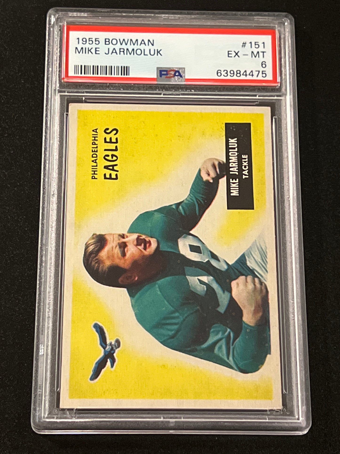 1955 Bowman MIKE JARMOLUK - PSA 6