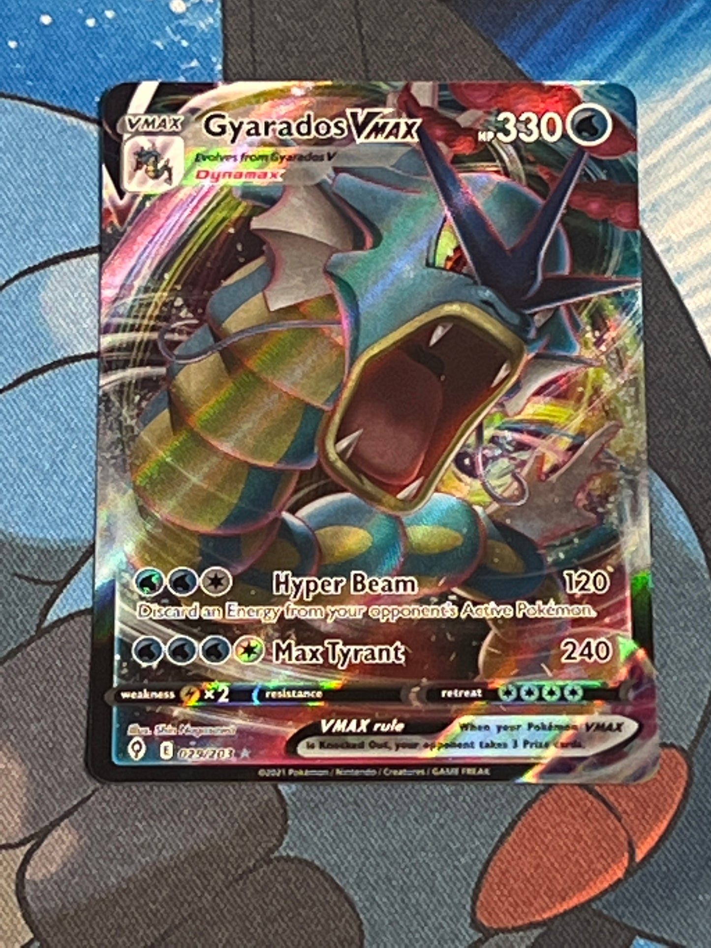 2021 Pokemon Gyarados Vmax - Ultra Rare - Holo - #29