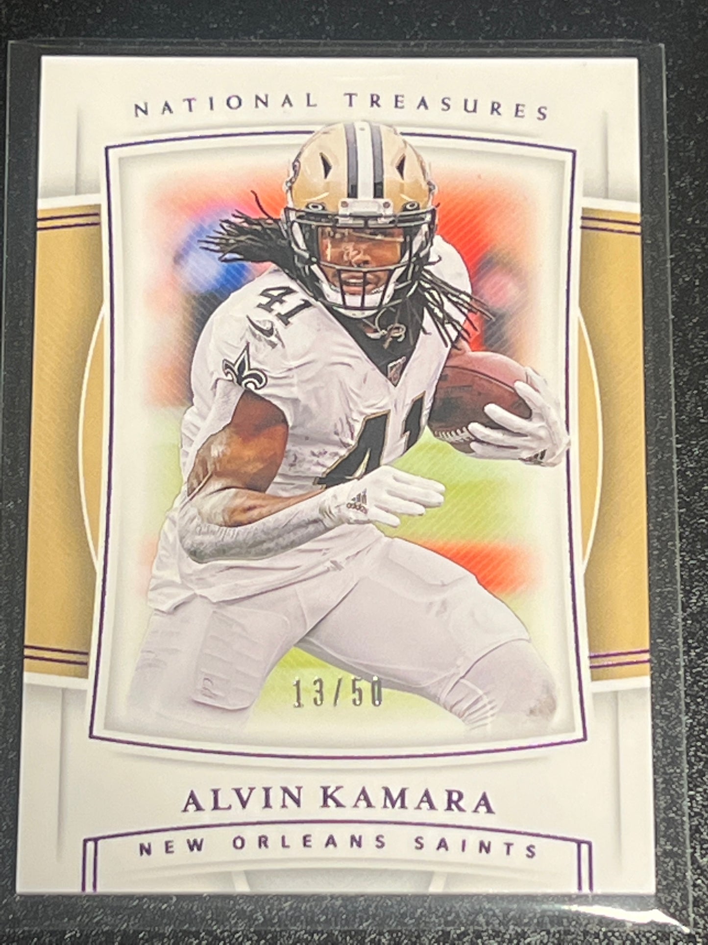 2019 Panini Nat. Treas. ALVIN KAMARA - 13/50 - #73