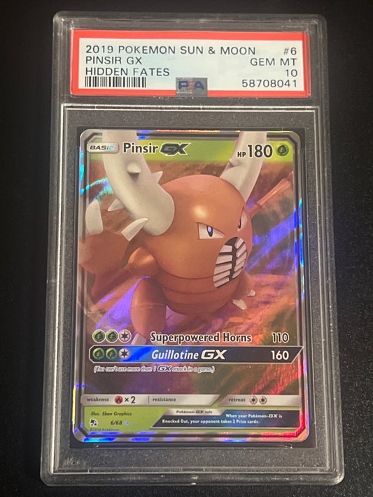 2019 Pokemon Sun & Moon PINSIR GX - PSA 10