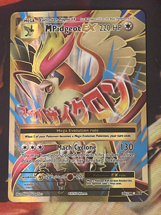 2016 Pokemon M pidgeot EX - Ultra Rare Holo - #105