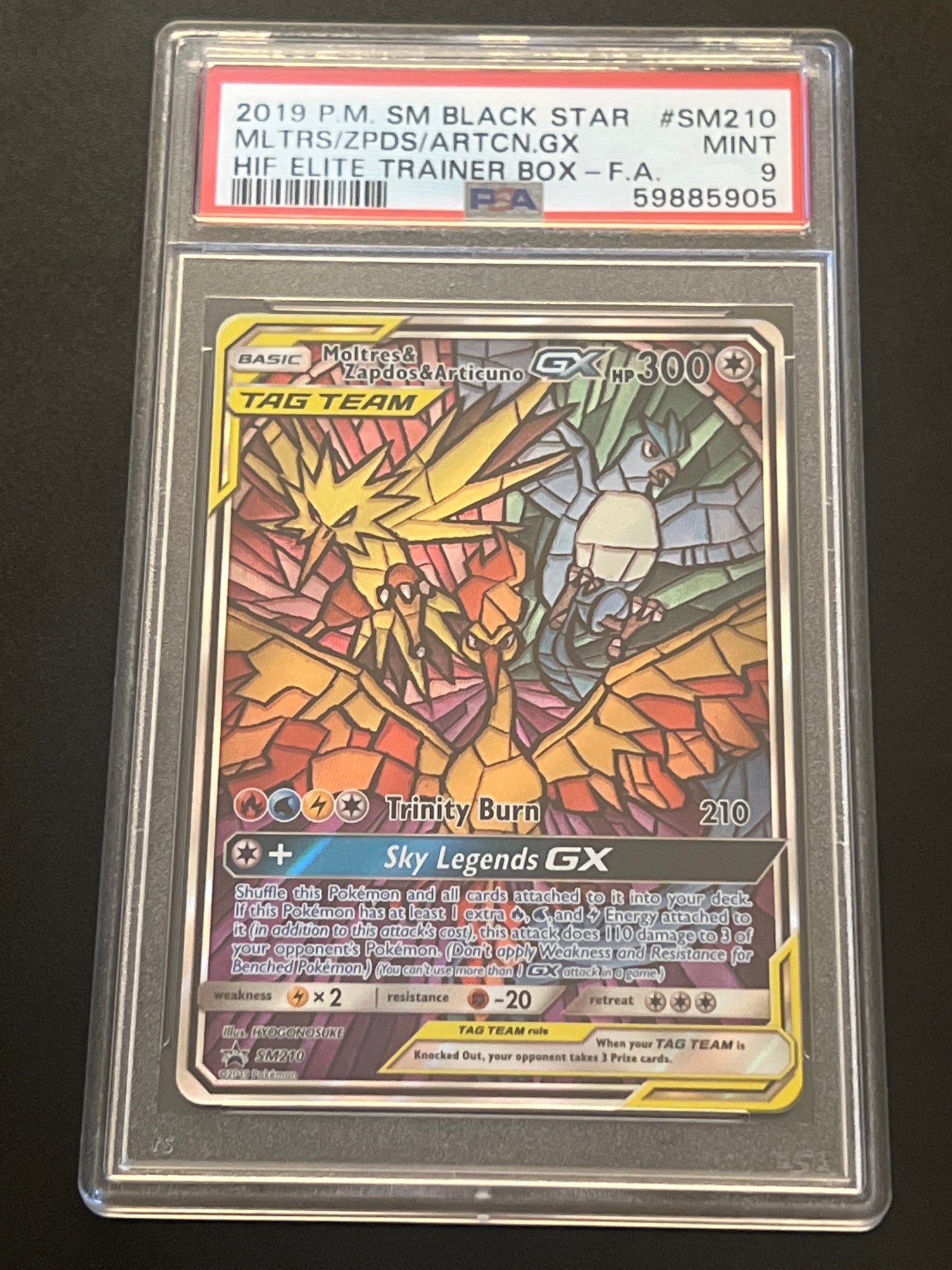 2019 Pokemon (P.M.) SM Black Star MLTRS/ZPDS/ARTCN GX - PSA 9