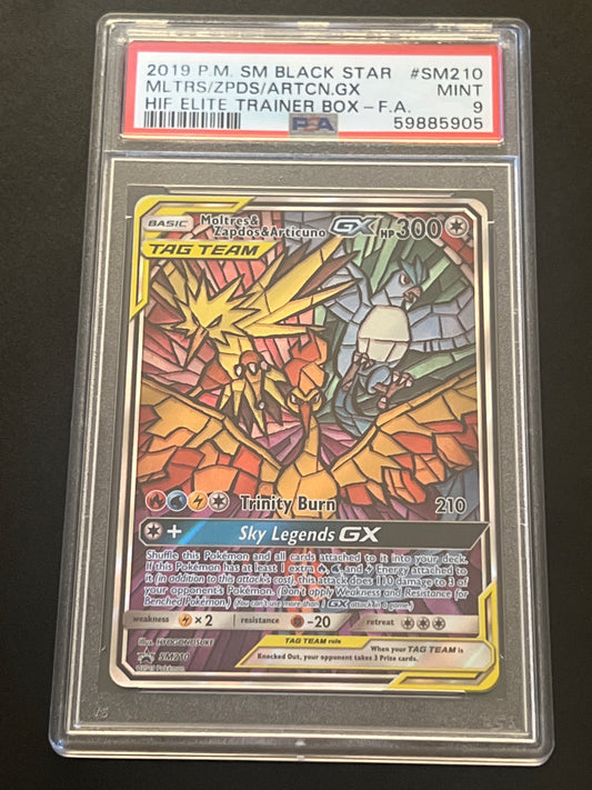 2019 Pokemon (P.M.) SM Black Star MLTRS/ZPDS/ARTCN GX - PSA 9