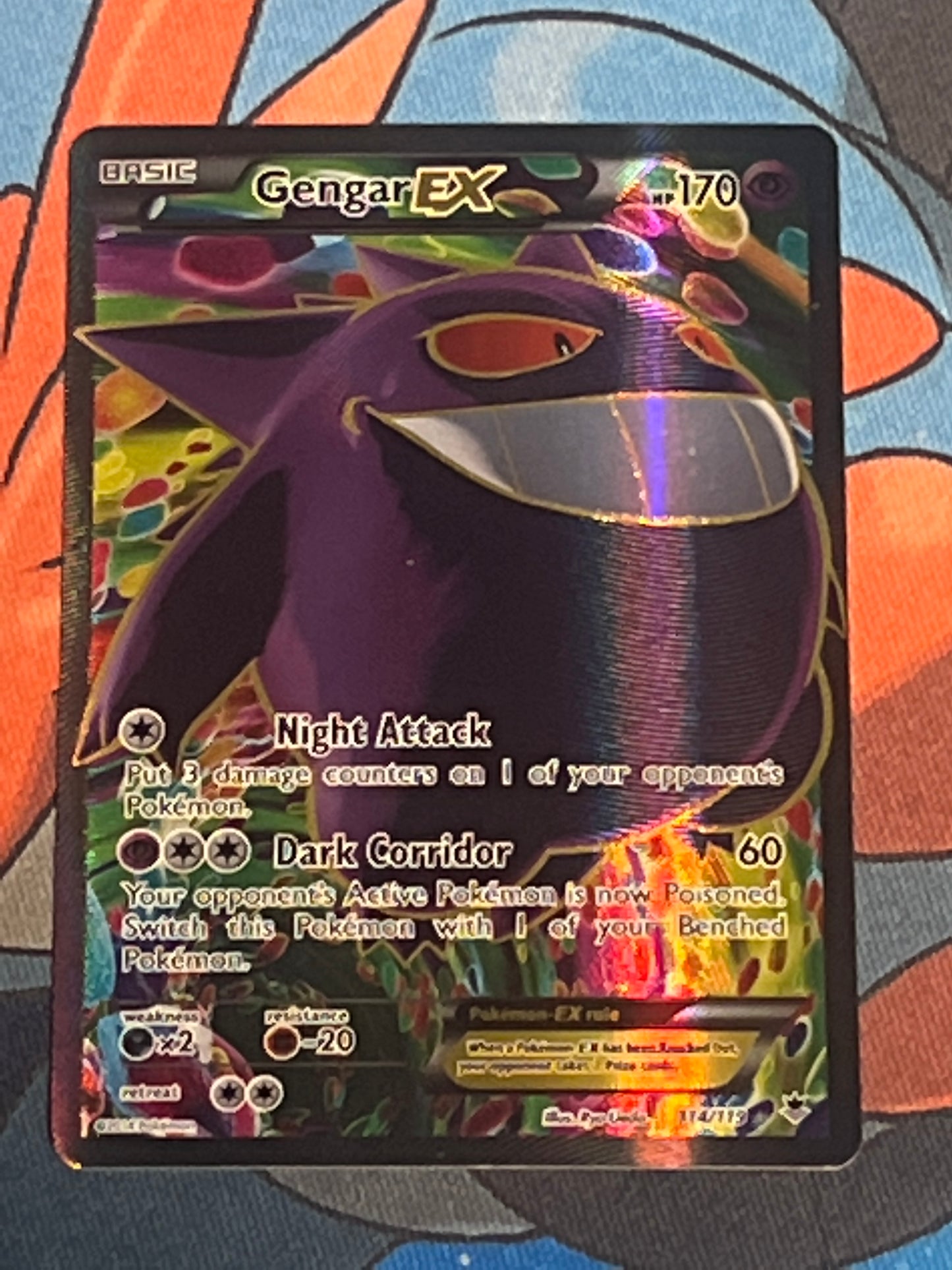 2014 Pokemon Gengar EX - Ultra Rare - Holo - #114