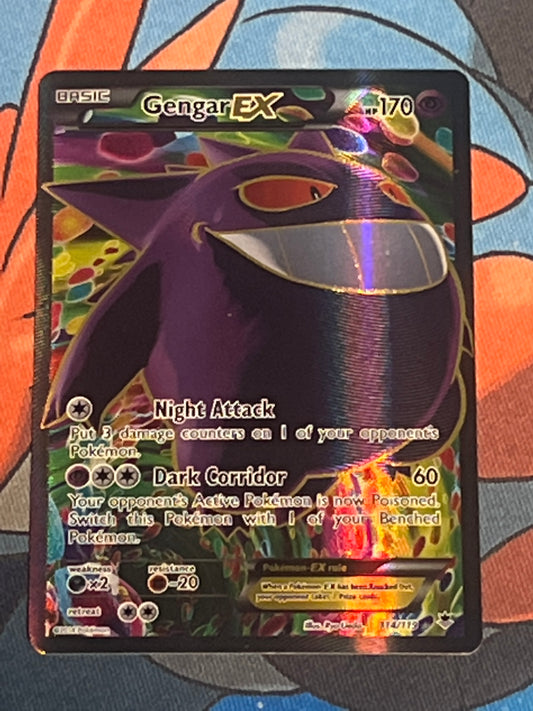 2014 Pokemon Gengar EX - Ultra Rare - Holo - #114