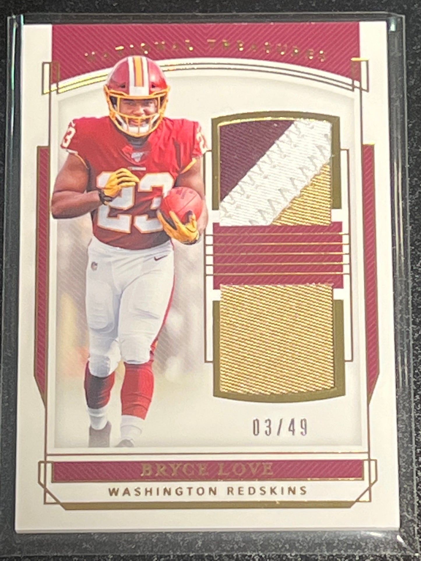 2019 Panini Nat. Treas. BRYCE LOVE - Patch - 03/49 - #RDM-33