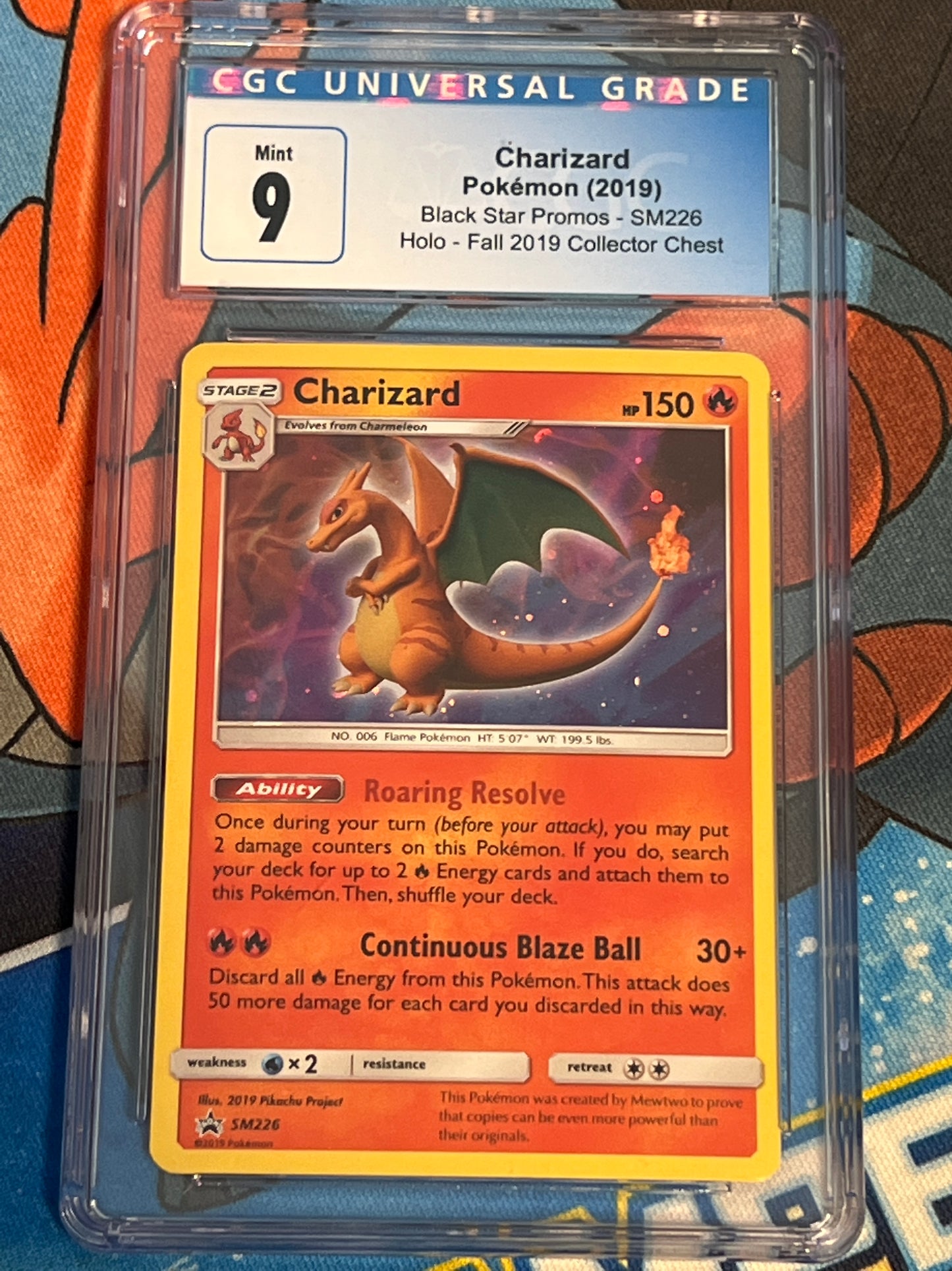 2019 Pokemon - Charizard - Black Star Promo - Holo - Graded CGC 9 - #SM226