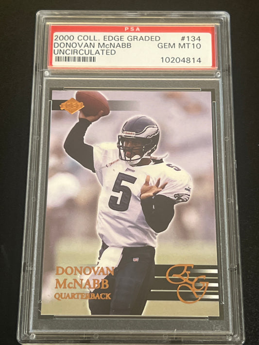 2000 Coll. Edge Graded DONOVAN MCNABB - #134 - UNCIRCULATED - PSA 10 GEM MT